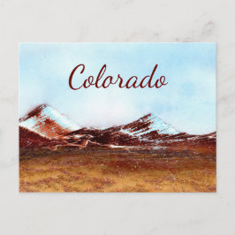 Colorado-Berge in Farbe Postkarte