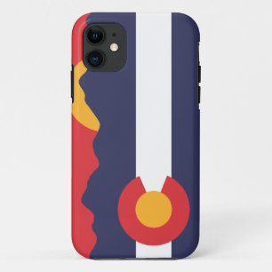 Colorado Bergsonnenuntergang & Flagge Etui Case-Mate iPhone Hülle