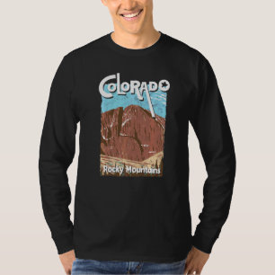 Colorado Bergstaat Rocky Mountains Skifahren Wande T-Shirt