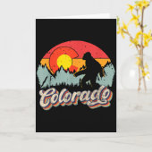 Colorado Bergwandern Bigfoot Camng Retro 80er S Karte (Gelbe Blume)