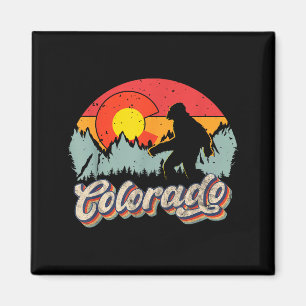Colorado Bergwandern Bigfoot Camping Retro 80er Ja Magnet