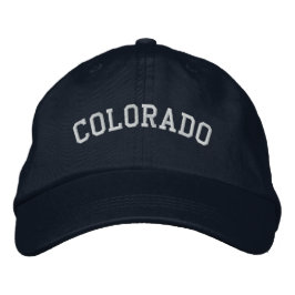 Colorado bestickte, anpassbare Cap Navy Bestickte Baseballkappe