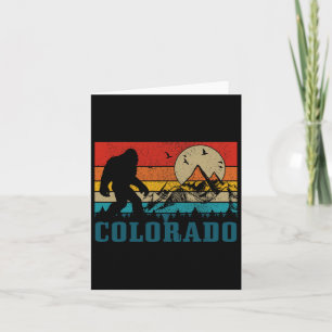 Colorado Bigfoot Vintage Rocky Mountains Hiking Ca Karte