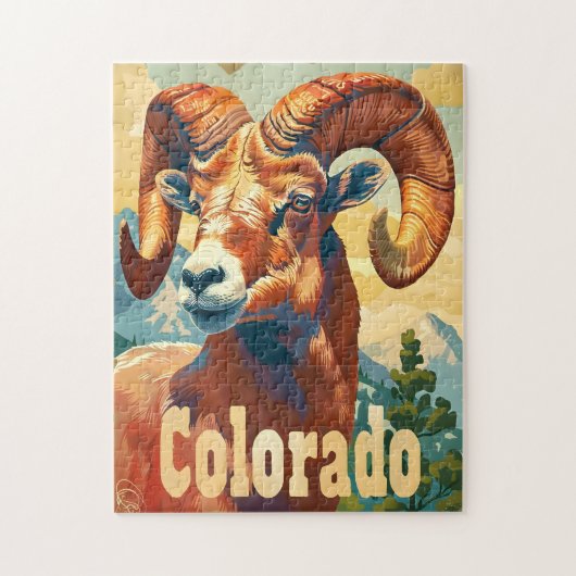Colorado Bighorn Schafe Puzzle (Vertikal)
