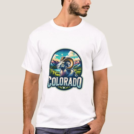 Colorado, Bighornschaf aus Rocky Mountain, T-Shirt (Vorderseite)