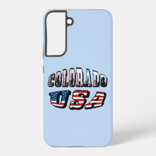 Colorado Bild und USA Text Samsung Galaxy Hülle