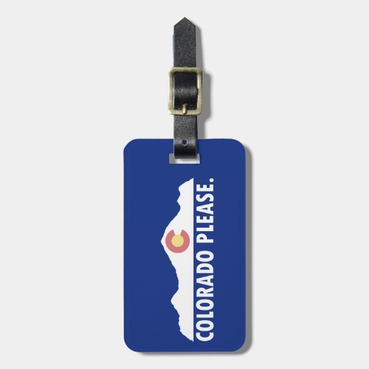 Colorado Bitte Gepäckanhänger (Vorderseite vertikal)
