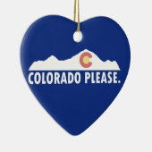 Colorado Bitte Keramik Ornament (Rechts)