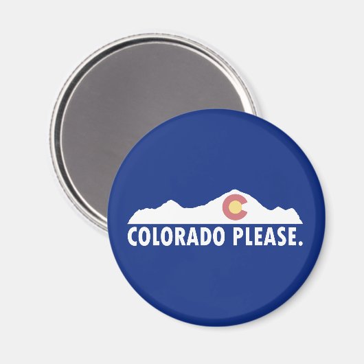 Colorado Bitte Magnet (Vorderseite/Rückseite)