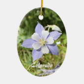 Colorado Blue Columbine Ornament (Vorne)