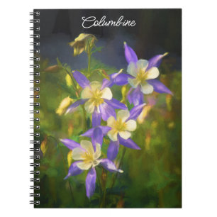Colorado Blue Columbine Painting - Original Art Notizblock