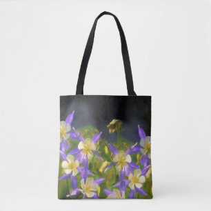 Colorado Blue Columbine Painting - Original Art Tasche