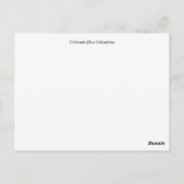 Colorado Blue Columbine Postkarte (Rückseite)