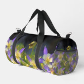 Colorado Blue Columbines Malerei Original Art Duffle Bag (Rechte Ecke)