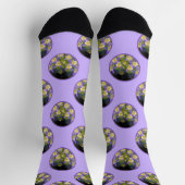 Colorado Blue Columbines Malerei Original Art Socken (Oben)