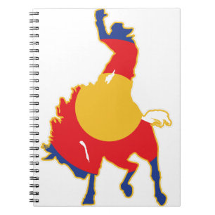 Colorado Buckig Bronco Cowboy Notizblock