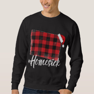 Colorado Buffalo Kariert #Homesick Christmas Santa Sweatshirt