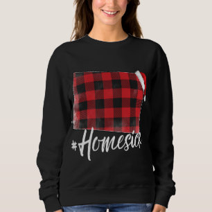 Colorado Buffalo Kariert #Homesick Christmas Santa Sweatshirt