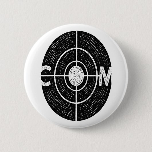 Colorado Bullseye Halfton-Flagge Button (Vorderseite)