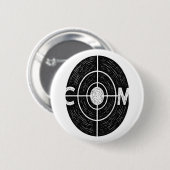 Colorado Bullseye Halfton-Flagge Button (Vorne & Hinten)