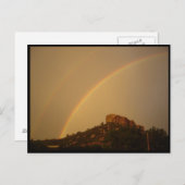 Colorado Burg Rock Doppelrähne Postkarte (Vorne/Hinten)