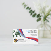 Colorado Business Wave Global International Visitenkarte (Stehend Vorderseite)