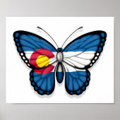 Colorado Butterfly Fahne Poster (Vorne)
