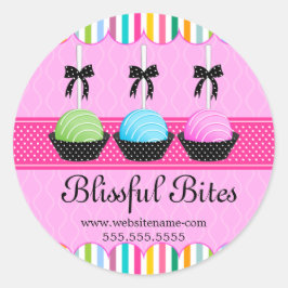 Colorado Cake Pops Bäckerei Box Siegel Runder Aufkleber