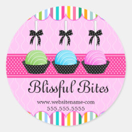 Colorado Cake Pops Bäckerei Box Siegel Runder Aufkleber