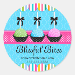 Colorado Cake Pops Bäckerei Box Siegel Runder Aufkleber