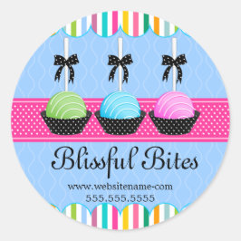 Colorado Cake Pops Bäckerei Box Siegel Runder Aufkleber