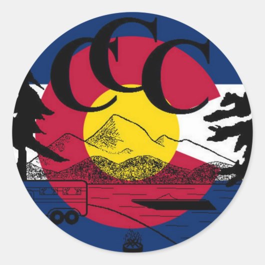 Colorado Camping Crew Sticker (Vorderseite)