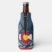Colorado Circle Flag Flaschenkühler (Flasche Rückseite)