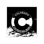 Colorado Circle Flag Gummistempel (Prägung)