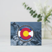 Colorado Circle Flag Postkarte (Stehend Vorderseite)