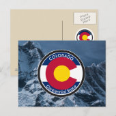 Colorado Circle Flag Postkarte (Vorne/Hinten)