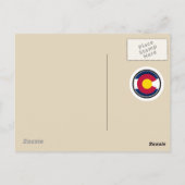 Colorado Circle Flag Postkarte (Rückseite)