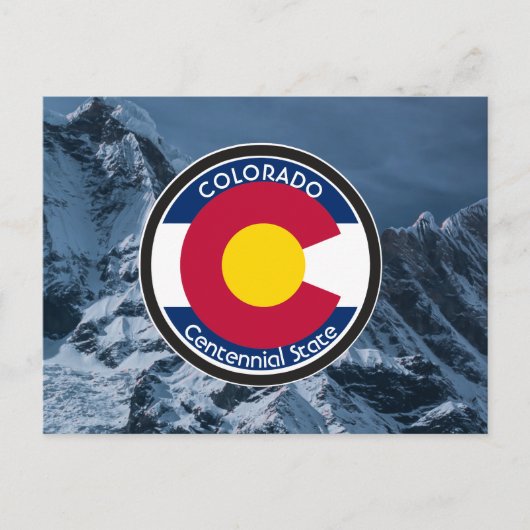 Colorado Circle Flag Postkarte (Vorderseite)