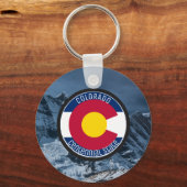 Colorado Circle Flag Schlüsselanhänger (Vorderseite)