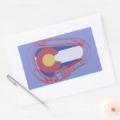 Colorado Climbing Carabiner Rechteckiger Aufkleber (Umschlag)