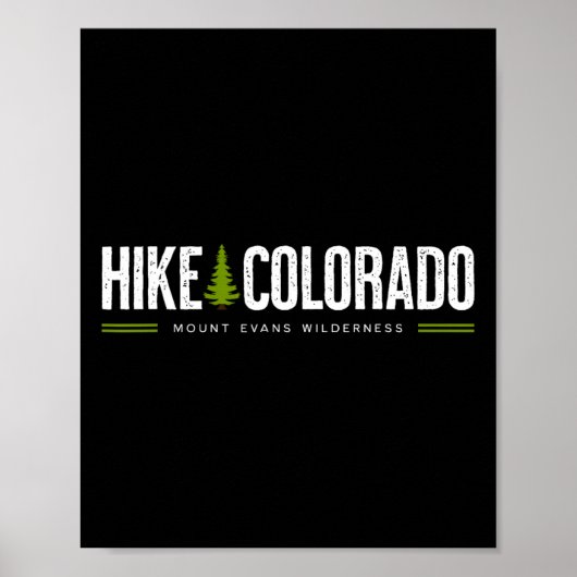 Colorado Co Mount Evans Wilderness Wanderung Baum Poster (Vorne)