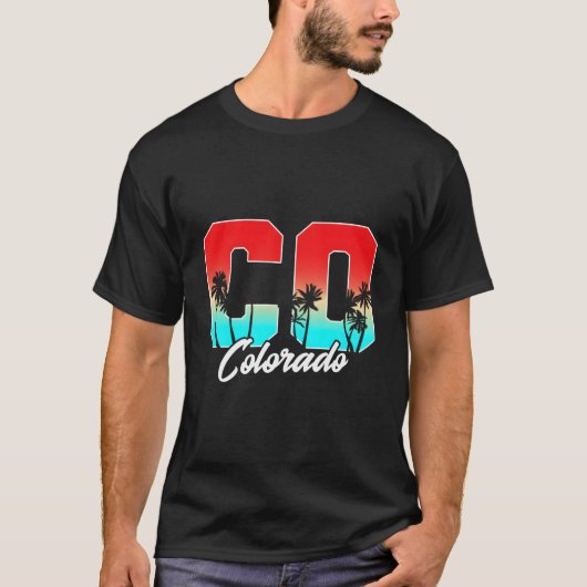 Colorado Co Palm Tree State T-Shirt (Vorderseite)