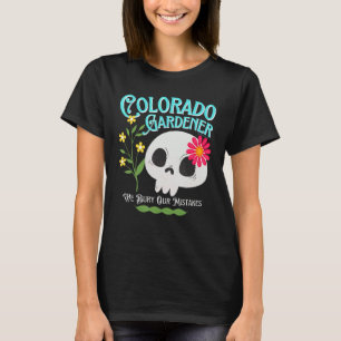 Colorado Co Staat Rebellier Gardener Niedlich Skul T-Shirt