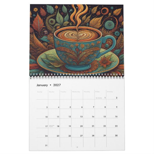 Colorado Coffee Shop Espresso Chai Kalender (Jan 2027)