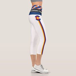 Colorado & Colorado Flag Mode, Fitness, Sport  Capri Leggings
