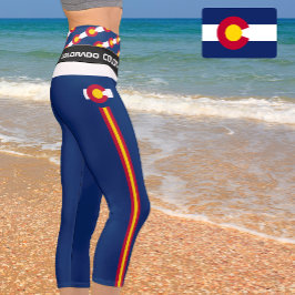 Colorado & Colorado Flag Mode, Fitness, Sport Capri Leggings