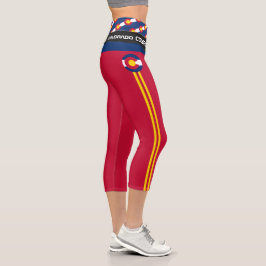 Colorado & Colorado Flag Mode, Fitness, Sport  Capri Leggings
