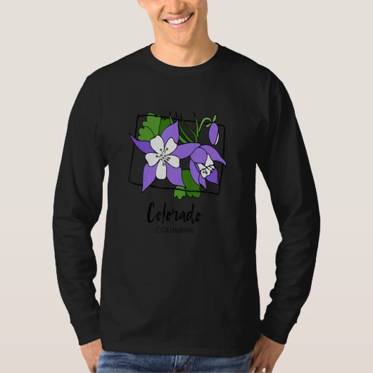 Colorado Columbine Flower T-Shirt (Vorderseite)