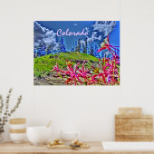 Colorado Columbine landschaftlich Poster (Küche)