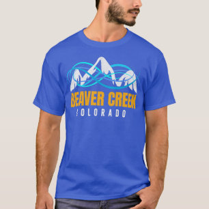 Colorado Cool Beaver Creek Skyline Mountain CO Ski T-Shirt